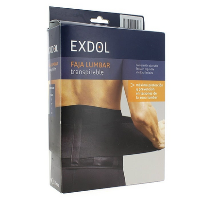 Exdol Faixa Lombar Nosa Elastic Tamanho L Preto